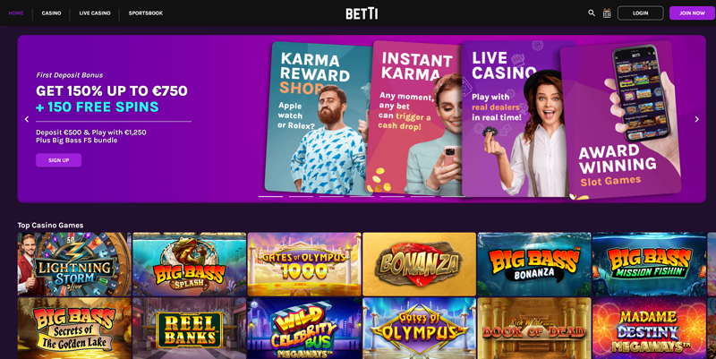 Betti – Non-GamStop Casino That Accepts Apple Pay