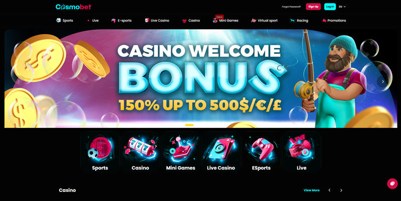 Cosmobet – Casino Not on GamStop with Same Day Payouts