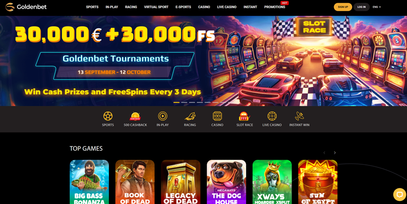 GoldenBet – Top Rated Non-GamStop Casino