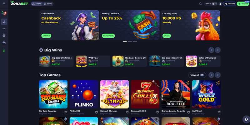 Jokabet – No Verification Casino Not On GamStop