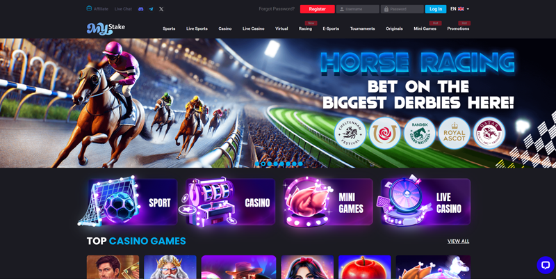 MyStake – Top Choice for Casino not on GamStop