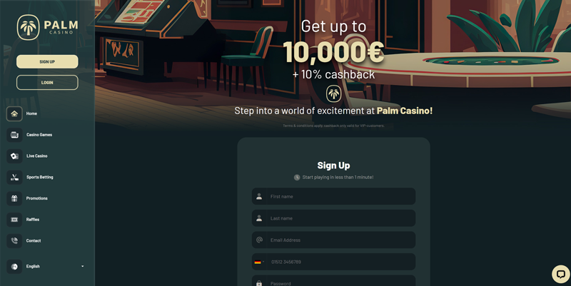 Palm Casino – People’s Favourite Casino Not on GamStop