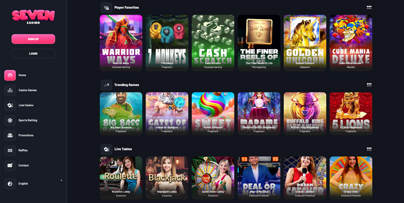 Seven Casino – Best for Non GamStop Slots